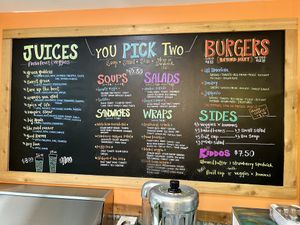 The options !!!  at Juicy's Wellness Cafe in Cookeville