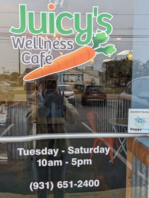  at Juicy's Wellness Cafe in Cookeville