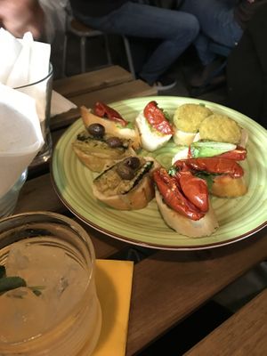 Aperitivo  at Aperture Cocktail Bar in Padua