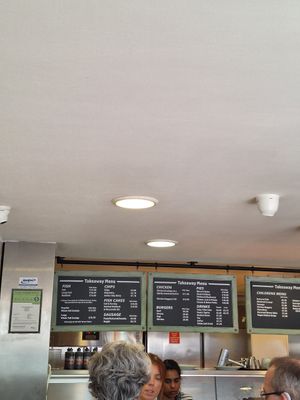 Main menu at Neptune Fish Restaurant in Seahouses