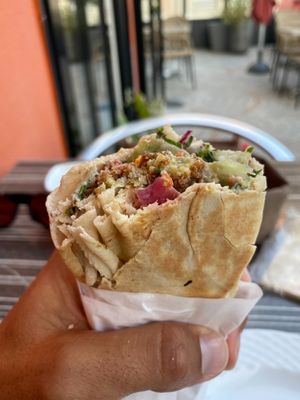 Falafel sandwich  at Mazats in Vaureal