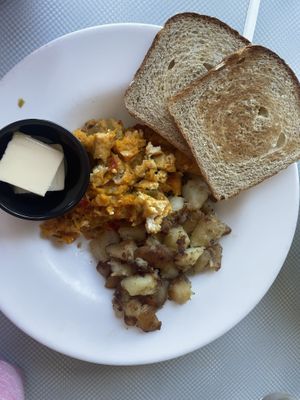 Butternut squash tofu scramble  at Georgie's Diner in West Haven