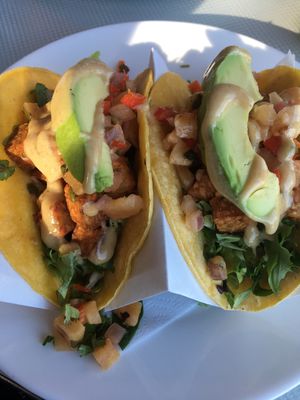 Tempeh tacos 🌮  at Georgie's Diner in West Haven