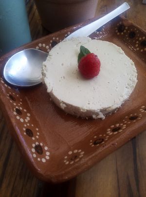 Cheesecake at Soltribe Cuisine in San Miguel De Allende