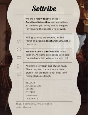 Our Concept  at Soltribe Cuisine in San Miguel De Allende