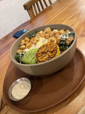 Kale salad (I order it every time -it’s also gluten free!)  at Soltribe Cuisine in San Miguel De Allende