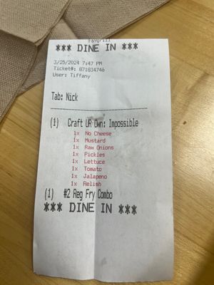 Perfection   at Wayback Burgers in Spartanburg