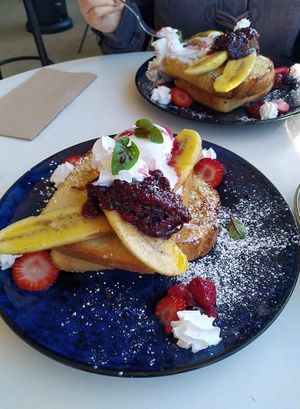 Vegan french toast 😍 at Eighty/twenty in Belconnen