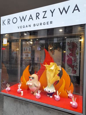 Outside at Krowarzywa - Chmielna in Warsaw