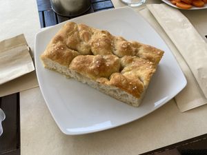 Simple focaccia  at Il Posto Di Follador in Pordenone