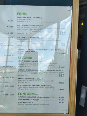 Menù cena at Integraldo in Majano