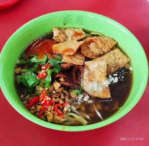 Lor Mee 卤面 at Gan En 感恩素食 in Central Singapore