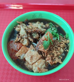 Lor Mee with Hor Fun option at Gan En 感恩素食 in Central Singapore