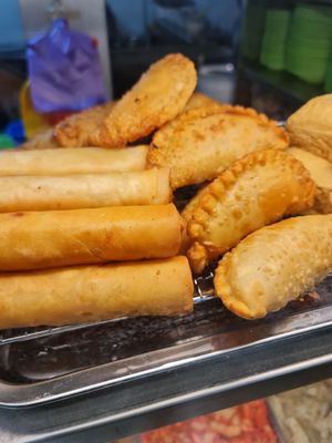 Spring roll Curry Puff ~ 30/4/22 at Gan En 感恩素食 in Central Singapore