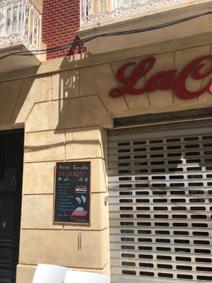 Vegan menue  at La Colegiala in Cartagena