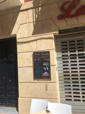 Vegan menu at La Colegiala in Cartagena