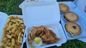 Yummm at Milton Fish and Chips in Tenby