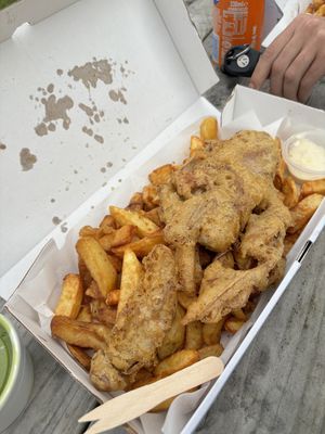   at Milton Fish and Chips in Tenby