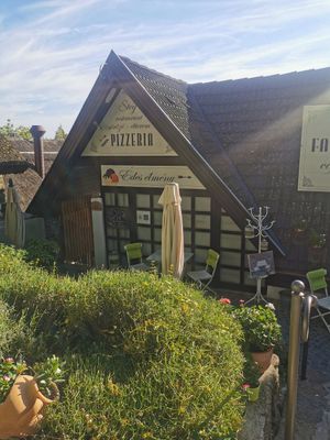 The pizzeria at Stég Pub Pizzéria in Tihany