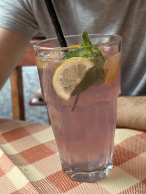 Levander lemonade  at Stég Pub Pizzéria in Tihany