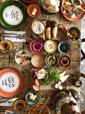 Epic breakfast  at Arada Cafe in Istanbul