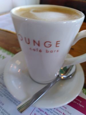 Decaf oat latte (December 2023) at Lounges - Athro Lounge in Aberystwyth