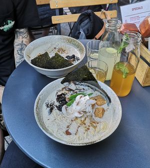 Mushroom Miso Ramen with Tofu at Mochi Ramen Bar in Vienna