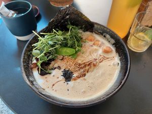 Mushroom ramen at Mochi Ramen Bar in Vienna