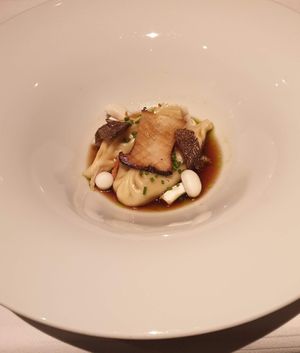 Gyoza with Mushrooms at Restaurant Sorriso in Frankfurt