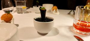 Great atmosphere,  superb service, amazing food, even the non-alcoholic pairings were fantastic! at Restaurant Sorriso in Frankfurt