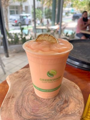 "CHILL OUT GABBY" PAPAYA ALMOND MILK SMOOTHIE at Atabey Condado in San Juan