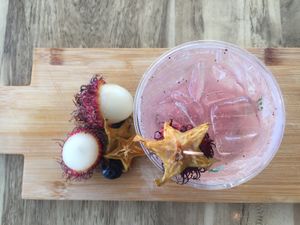 Seasonal Local Fruit Cocktails at Atabey Condado in San Juan