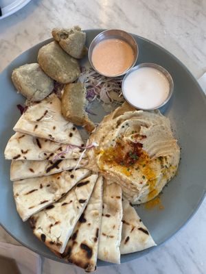 Vegan sampler plate  at Atabey Condado in San Juan