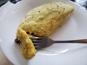 Vegan Empenada on request made fresh at Cafe la Semilla in Bijagua