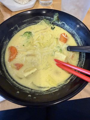 Garden curry  at Ei8ht Noodles in Vancouver