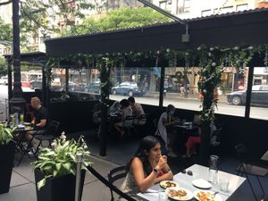 Outdoor seating at Thai 72 in New York City