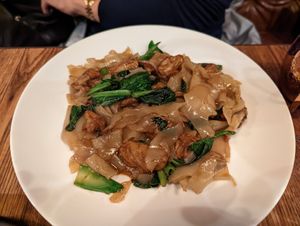 Pad See Ew with Mock Duck at Thai 72 in New York City