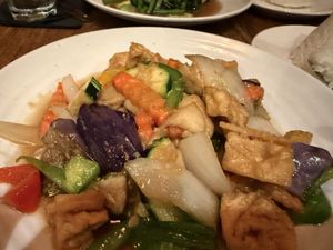 Ginger Tofu Eggplant  at Thai 72 in New York City