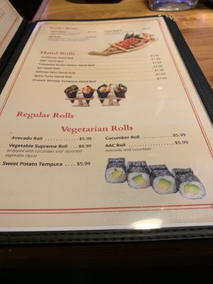 Vegetarian rolls  at Yama Sushi in Anchorage