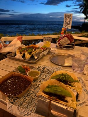 Avocado tacos at Kai in Kailua Kona