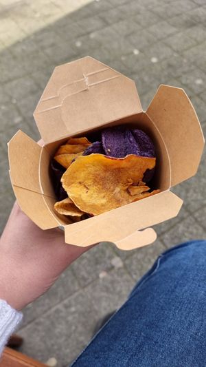 Sweet potatoes chips at Bloom's Heerlen in Heerlen