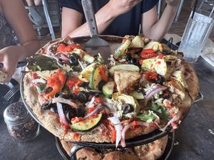 Eggplant with chilli  at Black Rock Pizza in Captain Cook