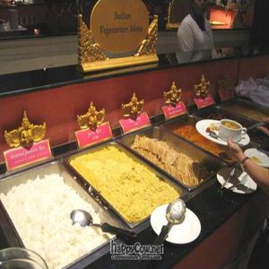 Vegetarian (Indian) buffet at Golden Kinnaree Buffet Restaurant in Phuket