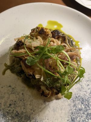 Cauliflower steak  at Howies in Edinburgh
