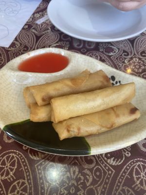 Vegetarian spring rolls  at Big Bowl Noodle Bar in Liverpool