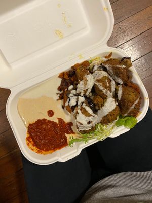 spicy falafel box at Taste of Cambridge - Food Van in Cambridge