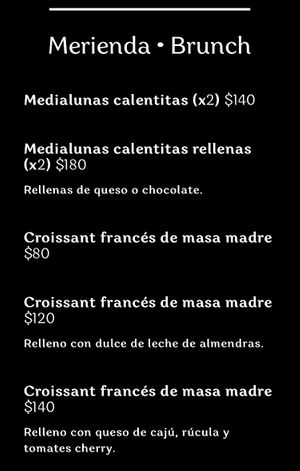 Menú  at Mushroom Bar in Montevideo