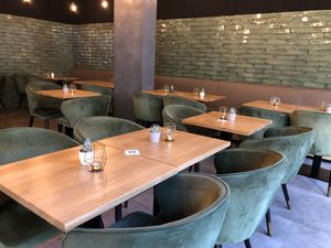 Seating area  at Pinsa Manufaktur in Ludwigsburg