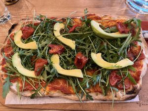 Super tasty pinsa   at Pinsa Manufaktur in Ludwigsburg