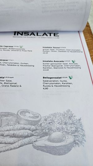 Salate at Pinsa Manufaktur in Ludwigsburg